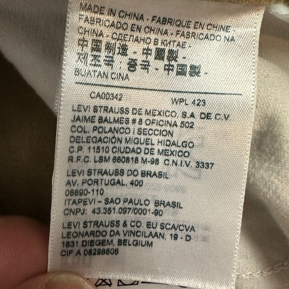 Levis 311 Shaping Skinny Jeans Womens Size 29 Tan Cotton Blend - Picture 4 of 8